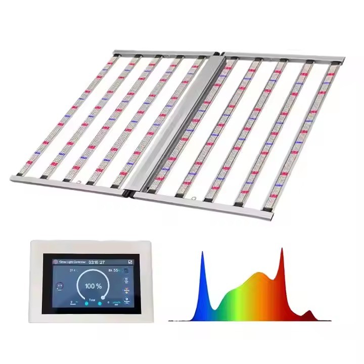 Foldable 4x6ft 10 Bar Grow Light 1000W Full Spectrum SAMSUNG LM301h EVO LM281B ANDY Remote Control Dimmable Commercial