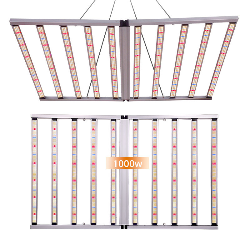 Full Spectrum 4x6ft 10 Bar 1000W Grow Light Samsung LM301h Evo LM281B Dimmable Plant Light for Seedling Veg Bloom