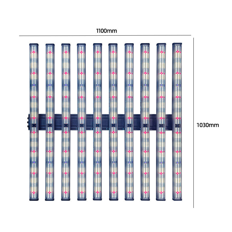 Detachable UV IR LED Grow Light 1000W 10 Bar Full Spectrum Dimmable Three Channels Daisy Chain