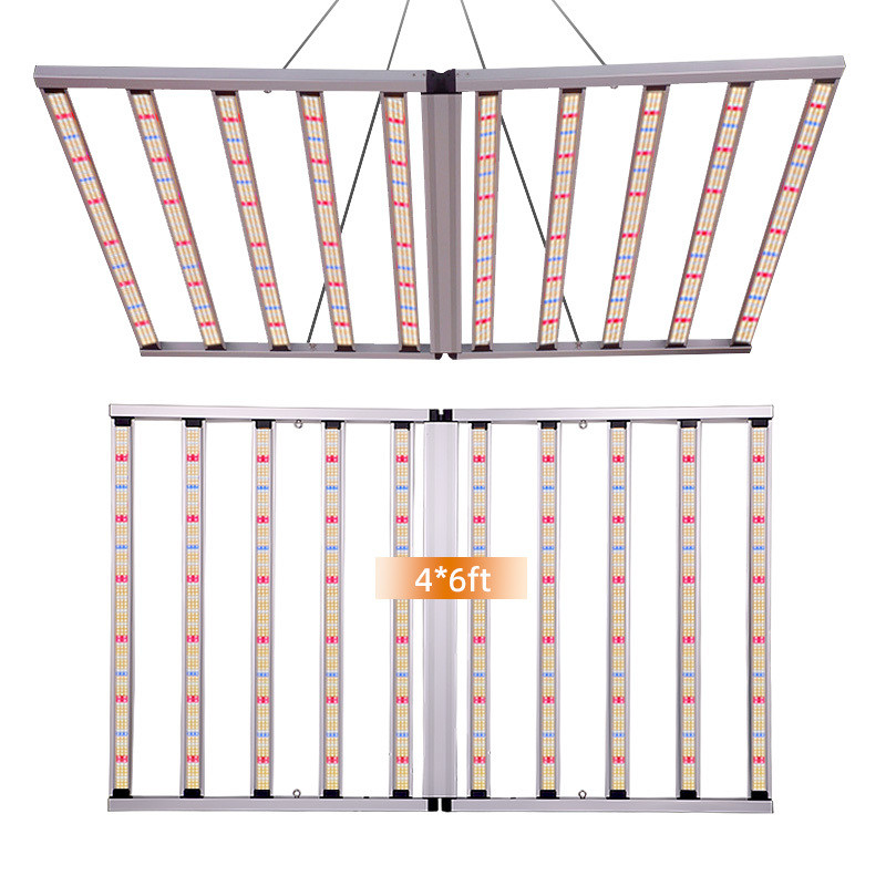 4x6ft Full Spectrum 10 Bar LED Grow Light 1000W Commercial SAMSUNG LM301H LM281B for Veg Fruit Tomato Microgreen