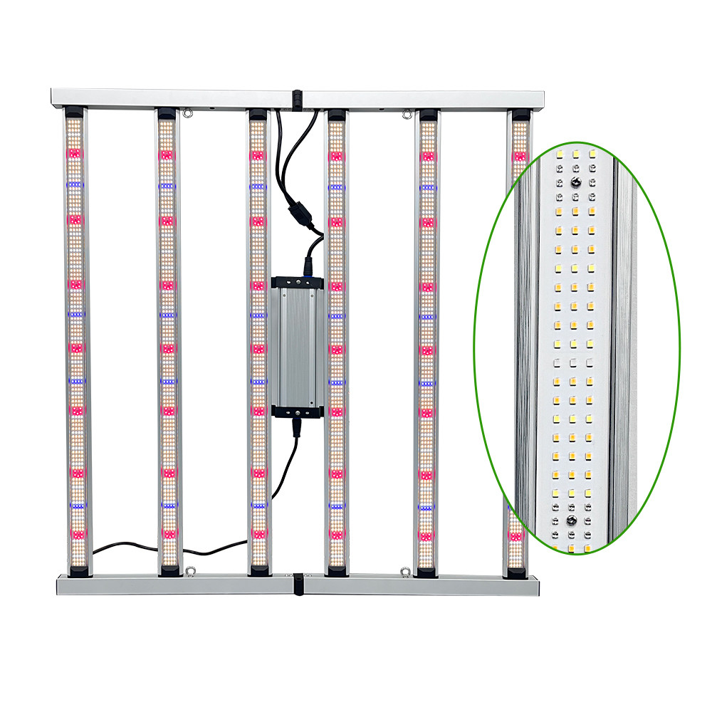 Full Spectrum 4×4ft 6 Bar 720W LED Grow Light High Efficiency SAMSUNG LM281B for Indoor Plant Cultivation