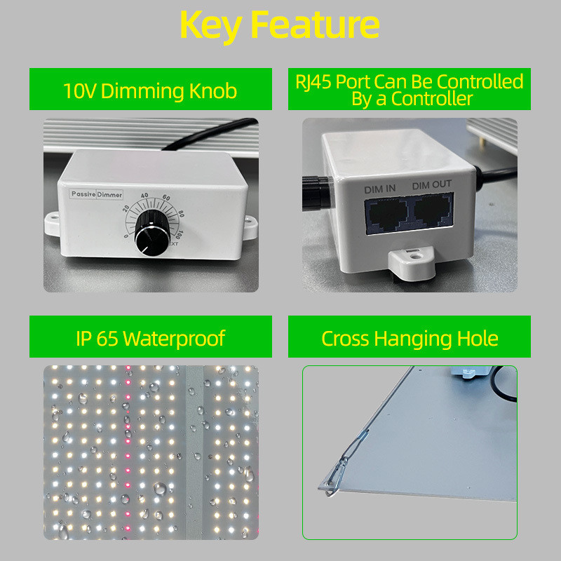 100W 200W 400W Full Spectrum LED Grow Light Board Dimmable Plant Growth Light