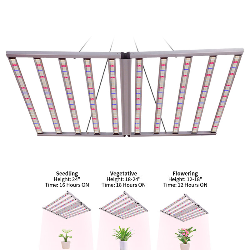 ANDY Full Spectrum 1000W Grow Light LED SAMSUNG LM301H LM281B EVO 10 Bar 4x4ft 4x6ft Commercial Horticulture