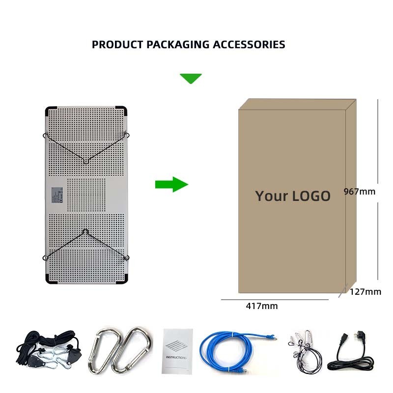Commercial Greenhouse Grow Lights 800W Red And Blue Spectrum LED Grow Lights Hydroponics