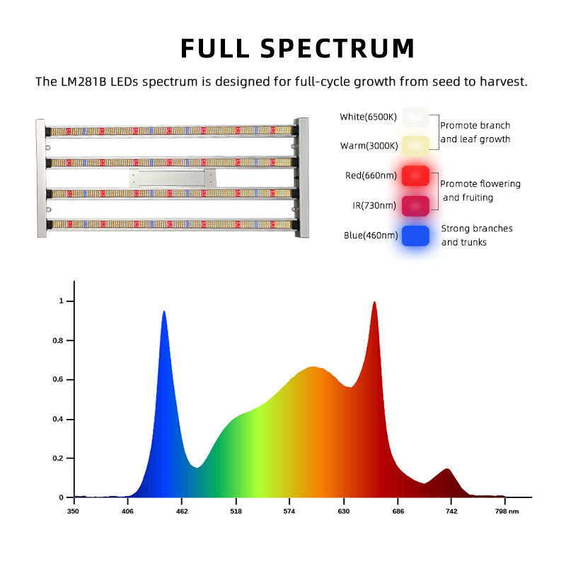 Full Spectrum 400W LED Grow Lighting Wholesale High PPFD Indoor Grow Light Bar Style Samsung Lm301h Evo for Hydroponics