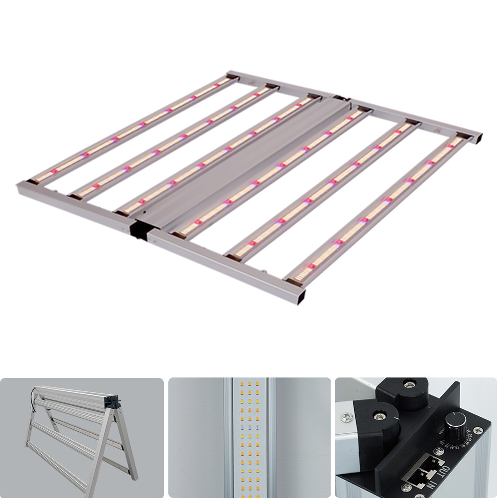 Full Spectrum Grow Lights LED Bar 640W SAMSUNG LM281B Blue Red for Indoor Vertical Farming Plants