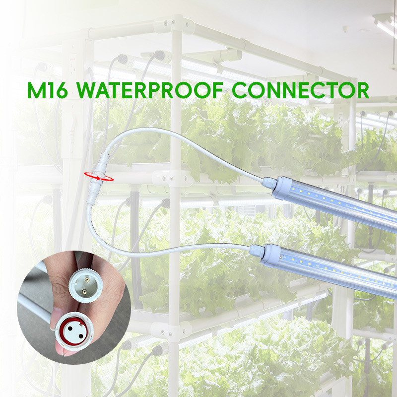 IP65 LED Grow Light Tubes 6500k 18W 25W 36W T8 4 Foot Plant Grow Light