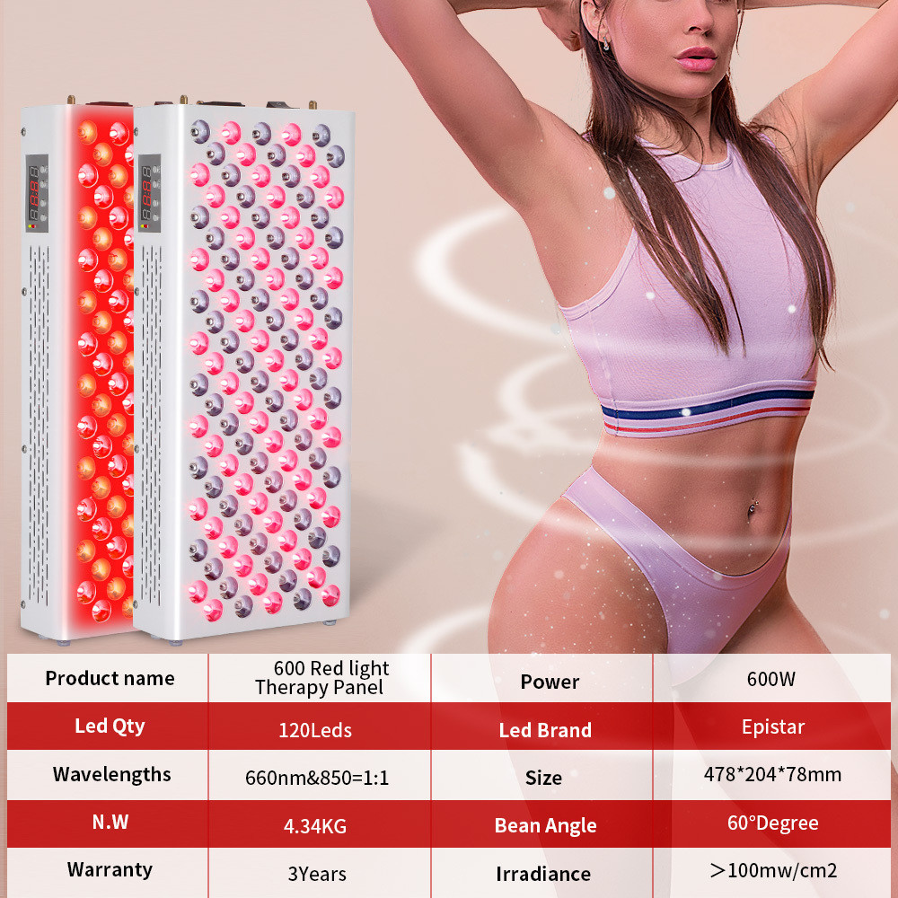 600W Full Body Led Panel 660nm 850nm Near Infrared LED Panel For Pain Relief Anti Aging