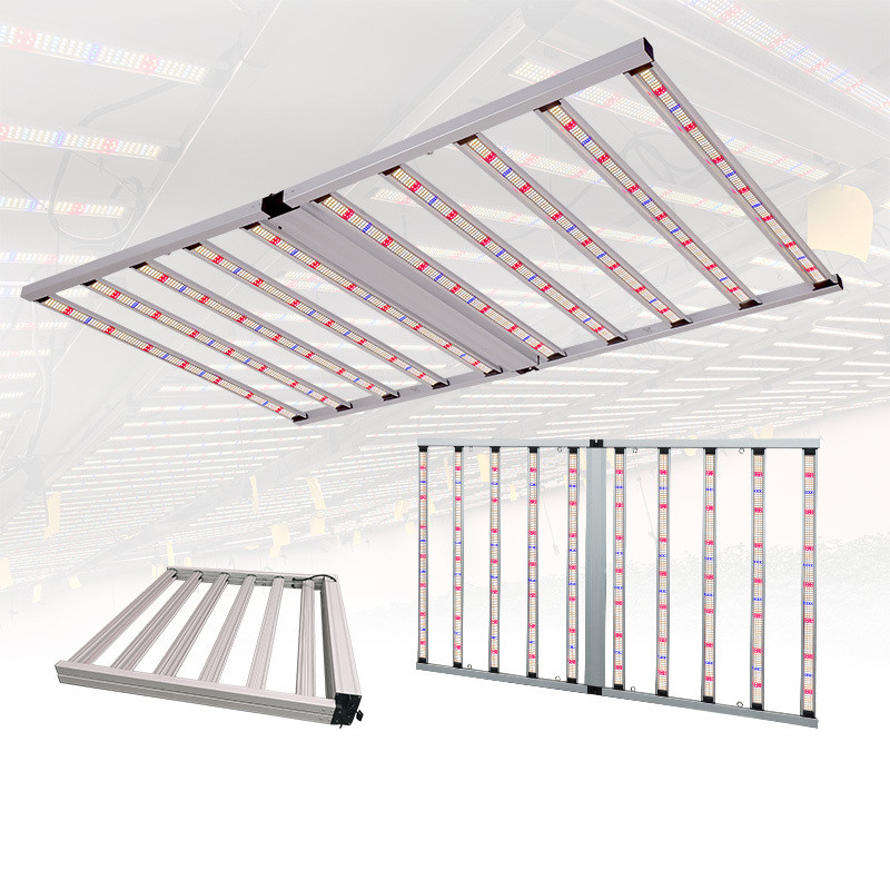 ANDY 1000W 4×6ft LM281B Dimmable Greenhouse 10 Bar LED Grow Light Full Spectrum for Veg Flower