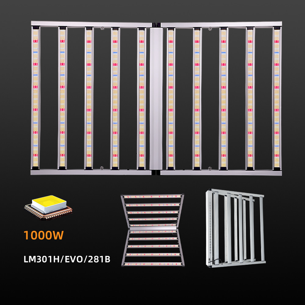 10 Bars Full Spectrum Led Grow Light 1000W Indoor Plant Greenhouse Commercial Grow Tent Kit Samsung