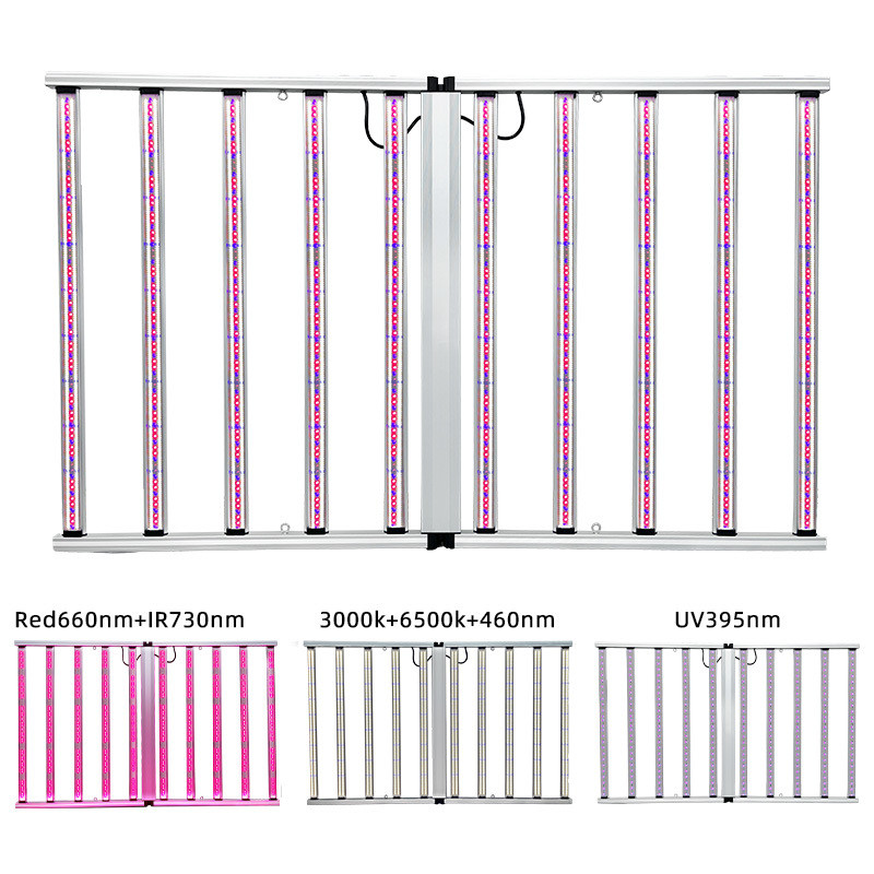 Samsong LM281B 301H UV LED Grow Light Three Channels Daisy Chain LED Grow Light 1100W
