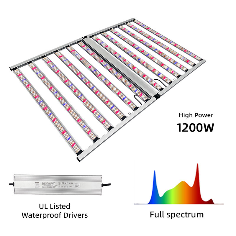 Commercial Foldable LED Grow Light Full Spectrum Hydroponic Lamp Plant Grow Light 1200W