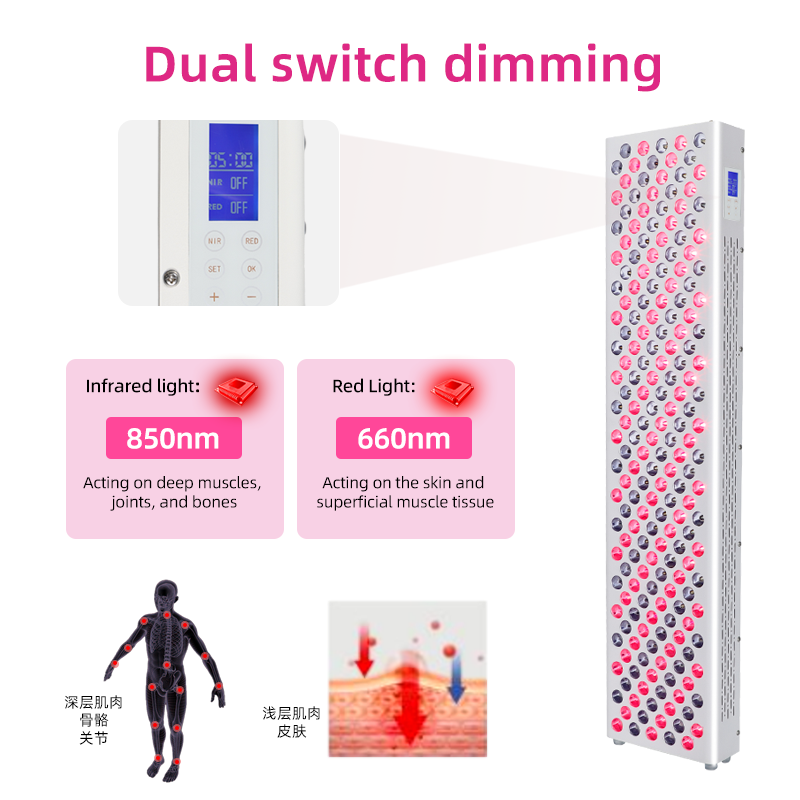 660nm 850nm 1000W Pain Relief Full Body LED Red Therapy Light Panels