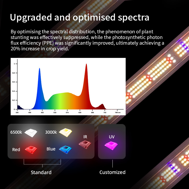 Newest Commercial Hydroponics Samsung Chips LED Cultivo Plant Grow Lights 720W Full Spectrum for Indoor Plants