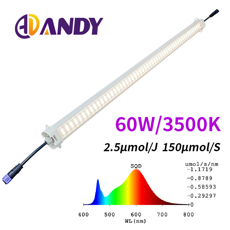 60W Samsung LED Under Canopy Grow Light 3500K IP65