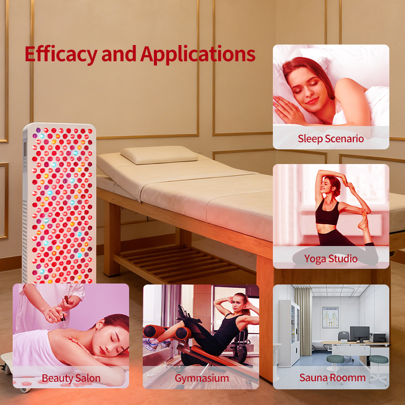 9 Wavelengths High Irradiance Red Light Device Full Body LED Infrared Therapy Panel for Home Beauty Gym