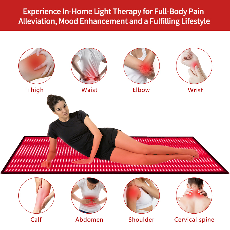 Led Red Light Therapy Bed Mat Full Body Red Light Therapy Blanket