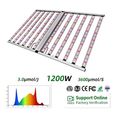 ANDY 12 Bar Full Spectrum Hydroponic Led Grow Light 1200W Commercial Vertical Farm LM281B for Tomato Medical Plants