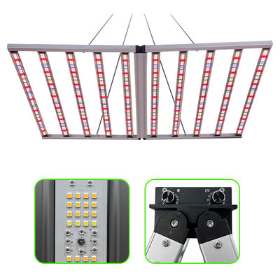Dimmable Foldable Full Spectrum Grow Lamp For Indoor Plants 10 Bars 1100W