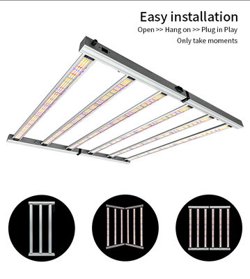 Granjas verticales comerciales de alto rendimiento para invernaderos, espectro completo, 3.0 μmol/J, 720W, luces LED para cultivo hidropónico de plantas